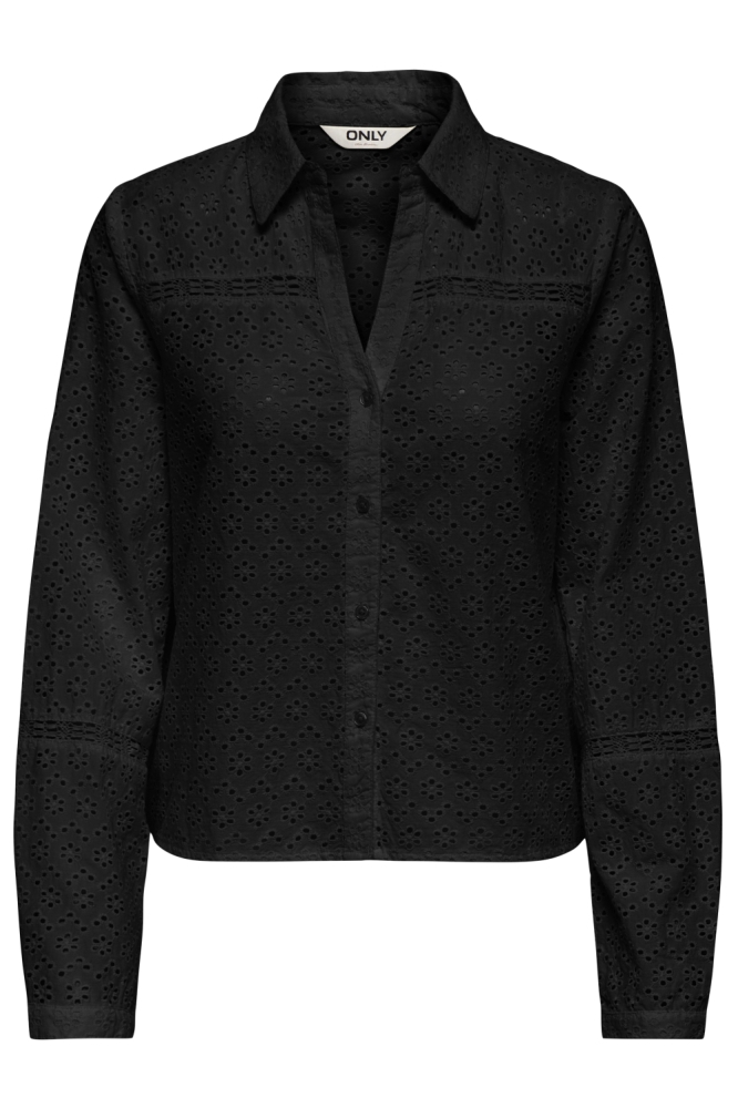 ONLANGUS L/S EMB SHIRT EX WVN 15368787 Black